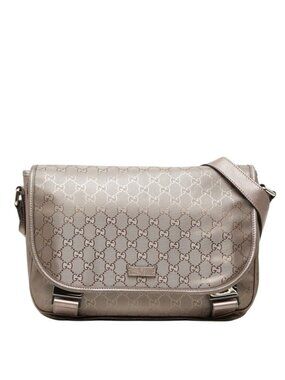 Gucci GG Supreme Crossbody Shoulder Bag Brown